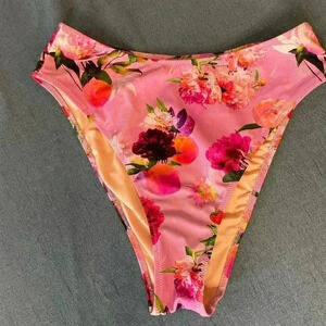 Victoria's Secret Pink Floral Bikini High Waist Bottom